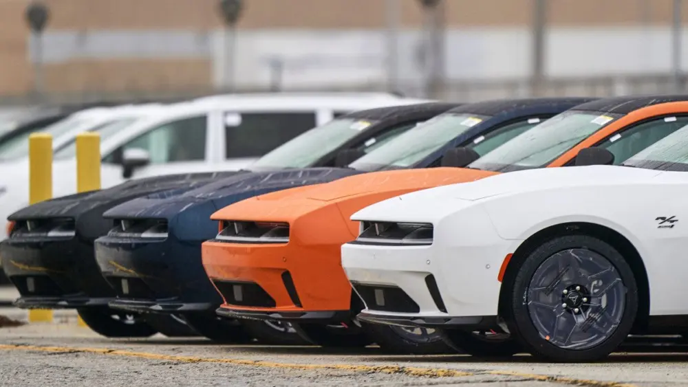 dodge-charger-daytona-evs-sit-in-the-lot-at-the-stellantis-windsor-assembly-plant-in-windsor-ontario-canada942927