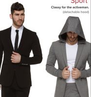 hoodie that looks like a suit