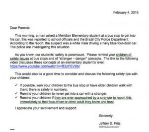 Clay Co Community Schools Letter