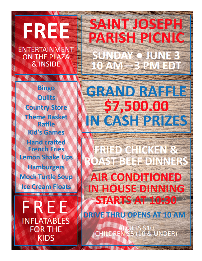 St Joseph Parish Picnic WBTO 102.3