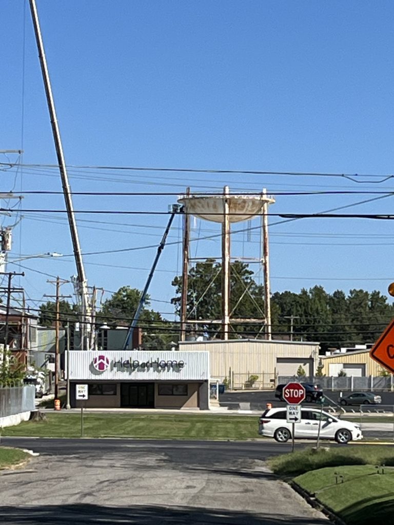 Old Water Tower Comes Down in Fairfield WFIW