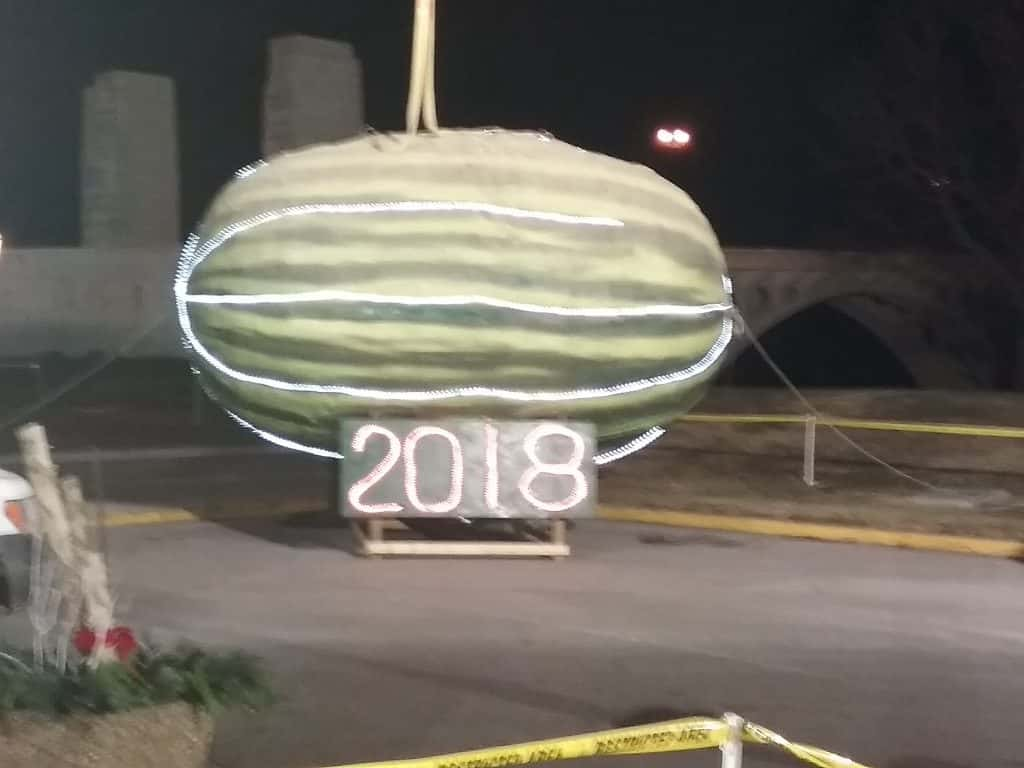 Maryland Couple Attends Watermelon Drop in Vincennes WZDM