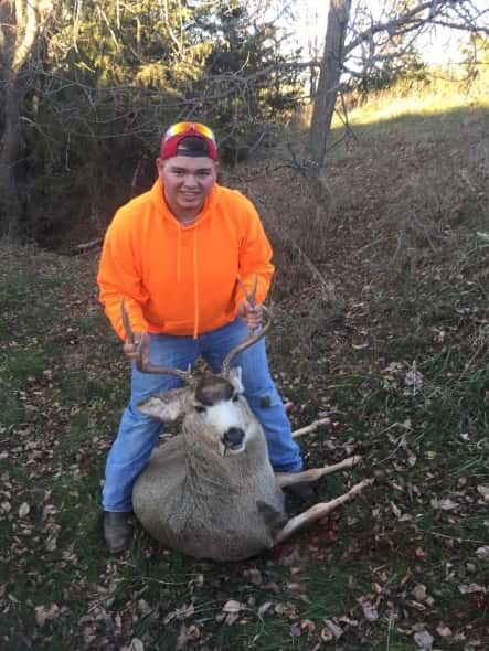 Matt Helmberger of Omaha shot this buck northwest of Gross. 