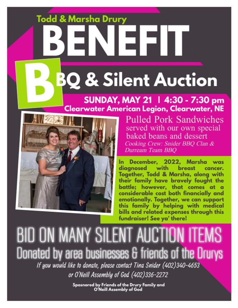 Todd & Marsha Drury Benefit KBRX 102.9 FM