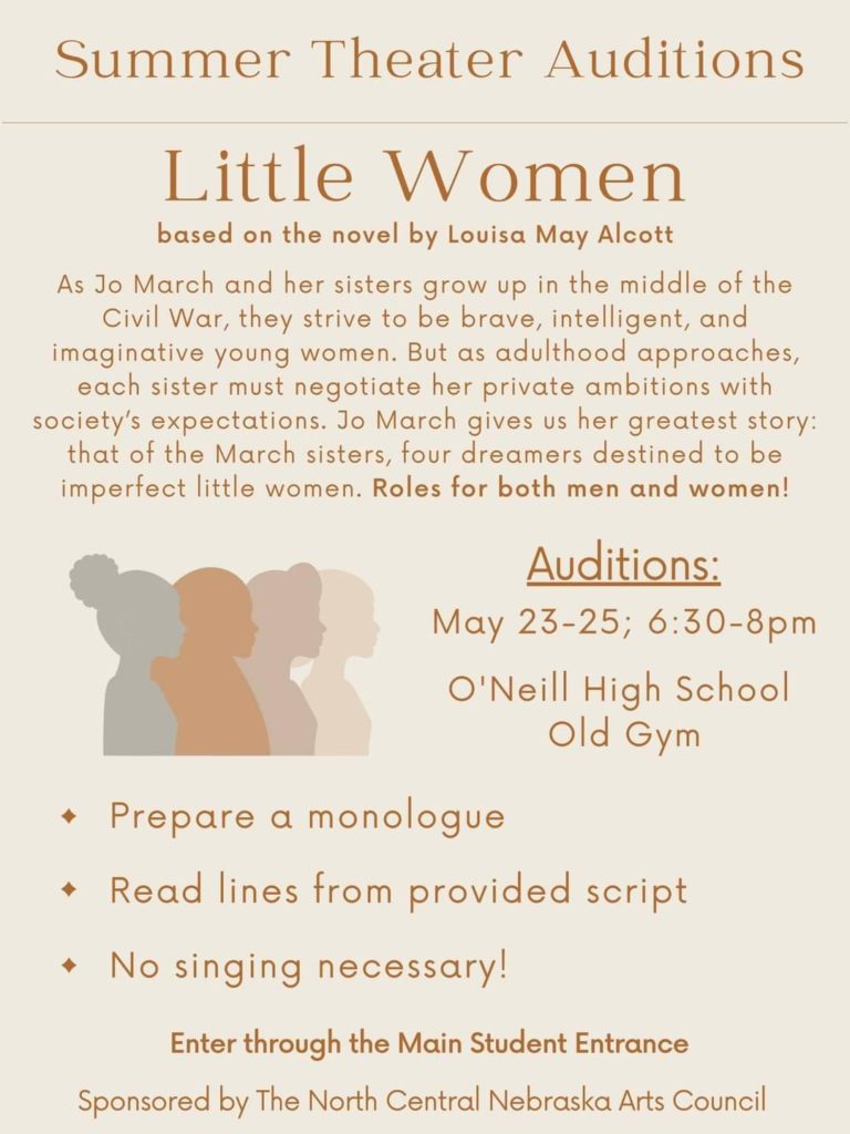 O'Neill Summer Theatre Auditions for Little Women this Week KBRX 102.9 FM