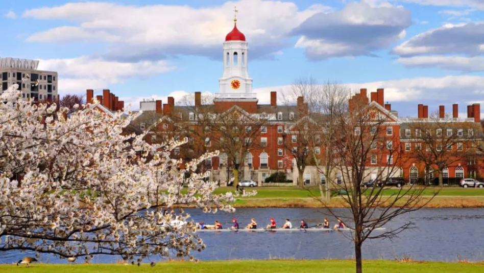 Harvard University^ taken during the spring