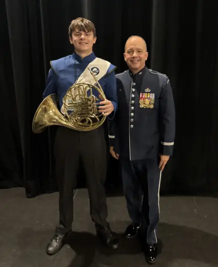 logan-bradshaw-all-state-band-with-colonel-don-schofield