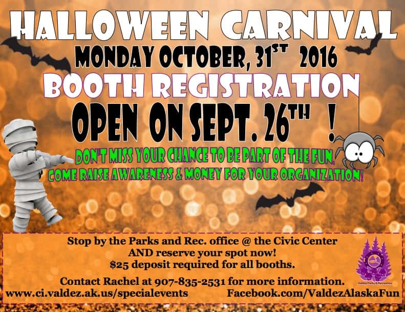 Halloween Booth Registration Flyer