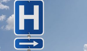 hospital-direction-arrow-sign