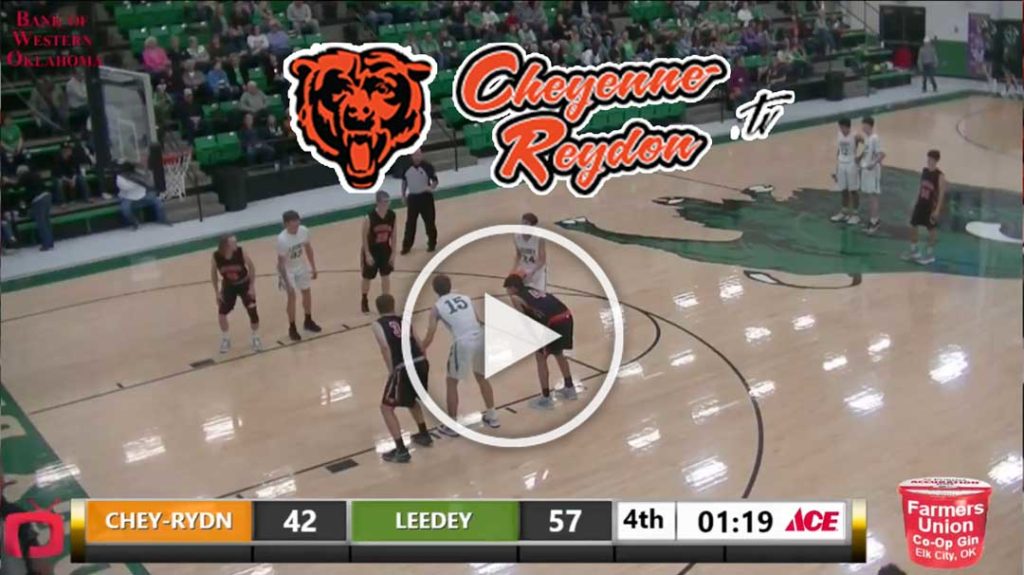 Cheyenne-Reydon basketball vs leedey