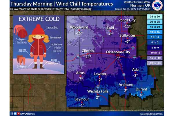 Dangerous Wind Chills To Hit Area Thursday Morning - Vimarsana News