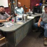 OSU Extension Officers on “Today in Agriculture, With Jimmy Clark” Jimmy’s talking to Zach Henderson (left) from Custer County and Greg Hartman (middle) from Beckham County. (7-2-2021)