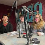“Newsies” in the Studio. Left to right: Aden Freeman, Cade Dewitt and Hannah White came on The Early Morning Show to discuss the Elk City High School Vocal Music Department’s production of Newsies. Performances are at the Pioneer Center Thursday at 7pm, Saturday at 7pm, and Sunday at 2:30pm. (2-10-2022)