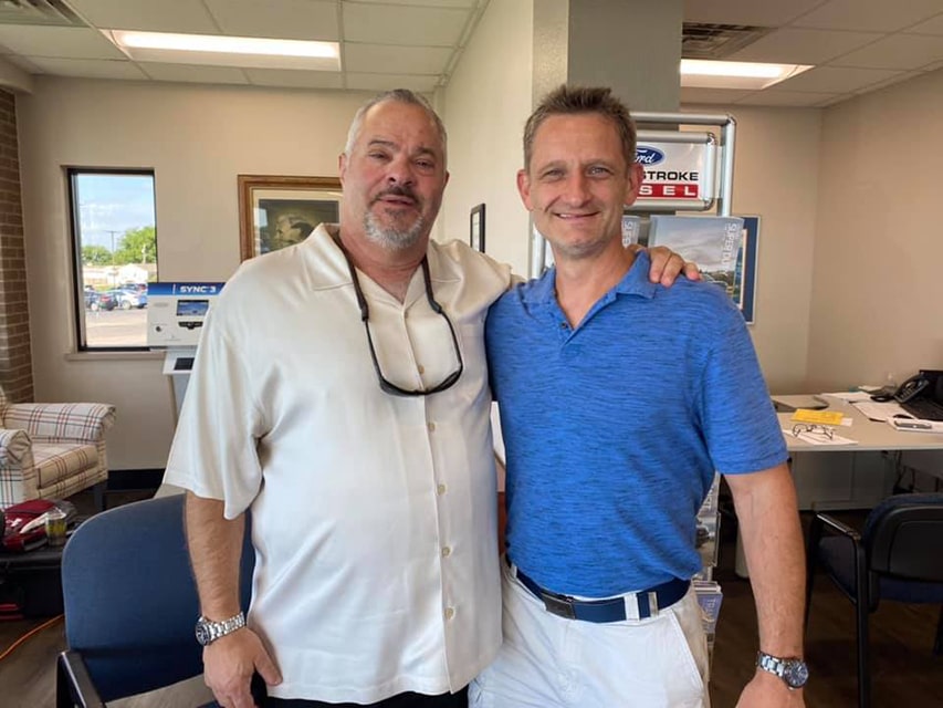 Jim Traber and Nathan Brewer at Barber Dyson Ford