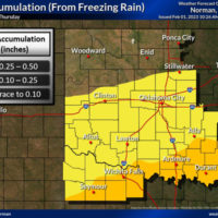 Small Chance of Icy Weather Lingers For Western Oklahoma