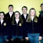 Leedey FFA students were on the Today in Ag radio show with host, Jimmy Clark on Thursday, Feburary 16. Pictured from left are Caroline Hahn, Kelsey Dowdle, Keelyn Dirickson, Rylie Gore, Carter Weber, Aidyn Boren and Advisor, Bryan Dowdle.