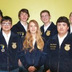 Sentinel FFA students were on the Today in Ag radio show with host, Jimmy Clark on Tuesday, Feburary 21. 
Pictured from left are Juan Leyva, Ryder Callahan, Hunter Brashears, Karlee Callahan, Luke Rozell, Blade Baldonado and Jacob Baber.
