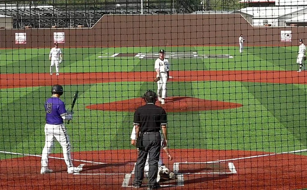 Elk City Baseball team in action.