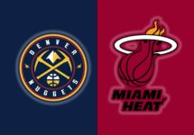 Miami Heat and Denver Nuggets logos