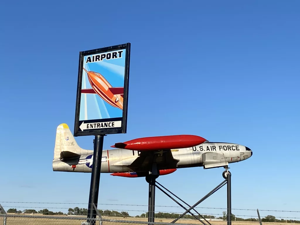New Sign Adorns Elk City Airport KECO 96.5FM