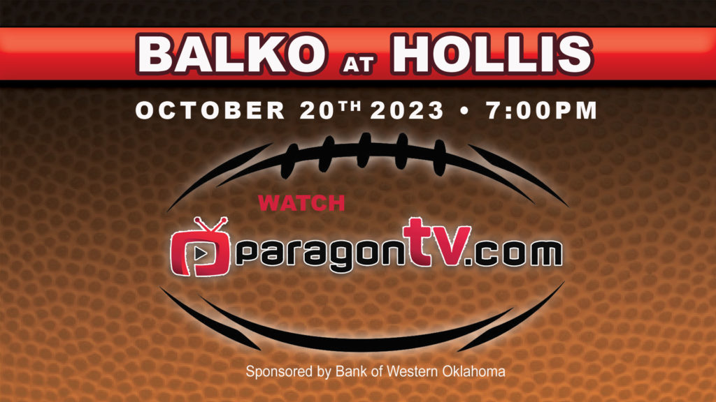 Balko vs. Hollis Football Game - October 20th, 7 PM