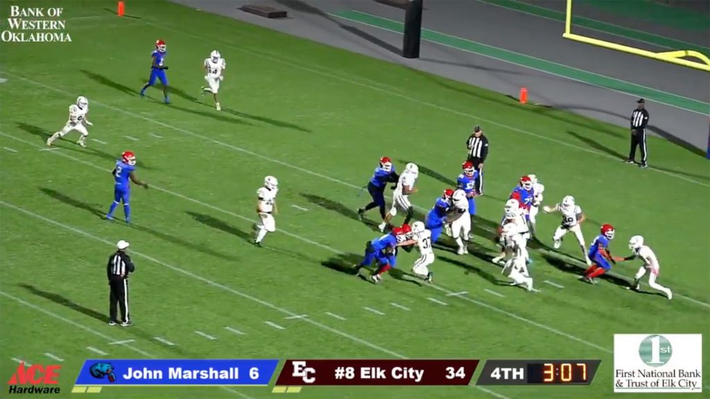 John Marshall vs Elk City High School Football Game - Big Elk TV