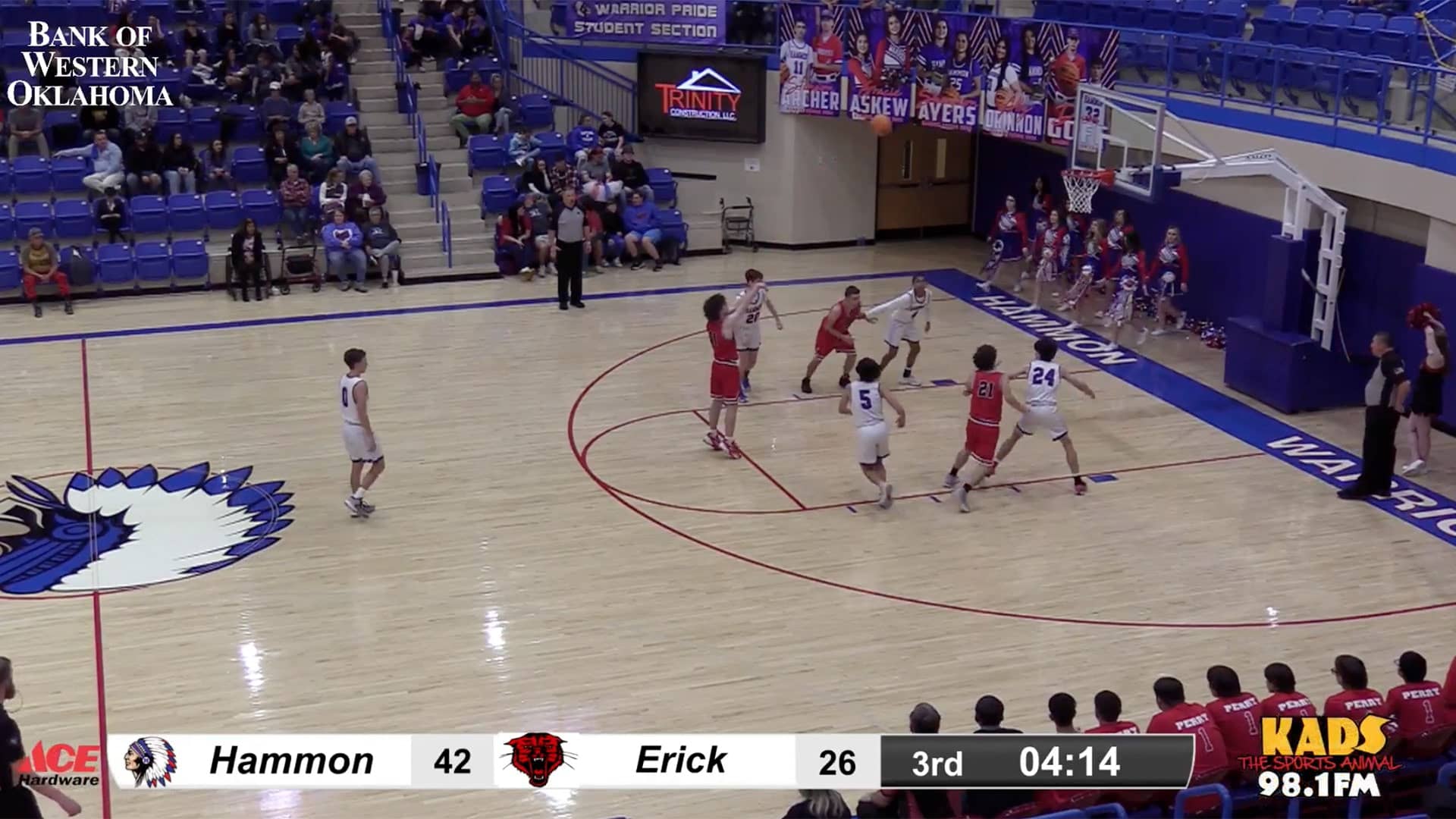 Erick Bearcats vs. Hammon Warriors Boys Basketball Game - Intense Matchup