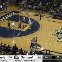 ParagonTV screenshot featuring the Canute vs Sentinel girls' basketball game.