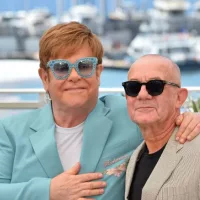 Elton John & Bernie Taupin at the 72nd Festival de Cannes. CANNES^ FRANCE. May 16^ 2019