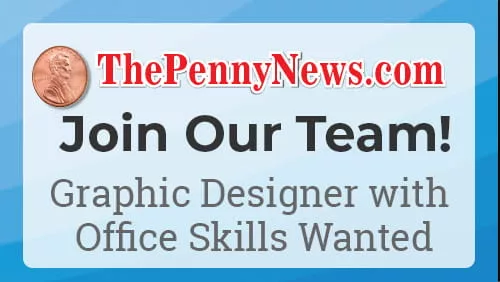 The Penny News Logo - Join Our Team Graphic Designer with Office Skills Wanted