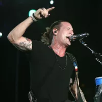 Tyler Hubbard of Florida Georgia Line performs during the 'Kick The Dust Up' Tour at Vanderbilt Stadium on July 11^ 2015 in Nashville^ Tennessee.