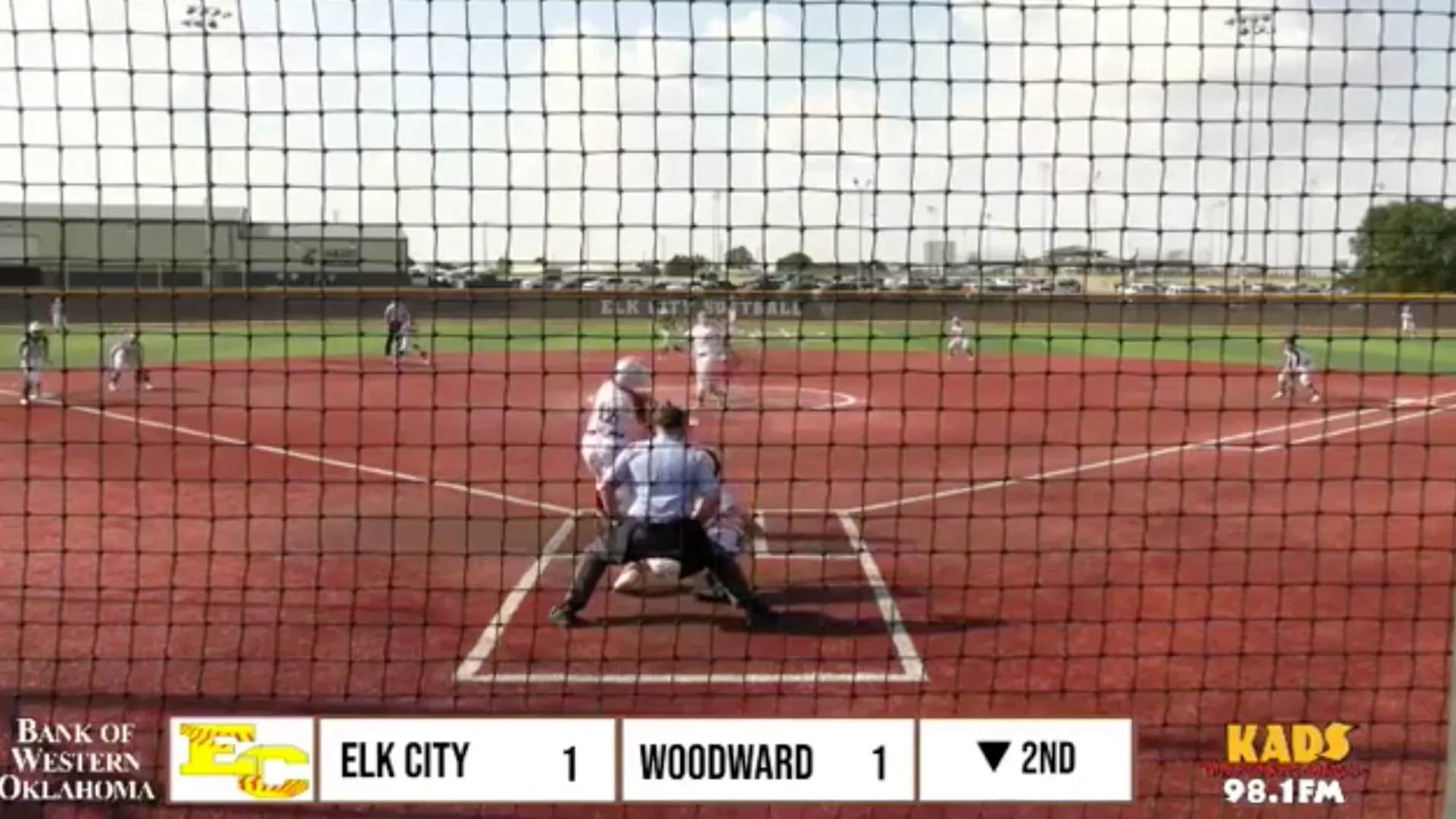 Elk City Elkettes playing softball against Kingfisher on BigElkTV.com