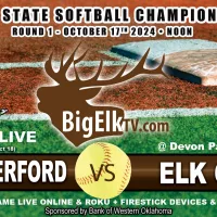 4A State Softball Championship Round 1 – Elk City Elkettes vs. Weatherford, October 17, 2024, at Noon.