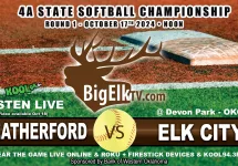 4A State Softball Championship Round 1 – Elk City Elkettes vs. Weatherford, October 17, 2024, at Noon.