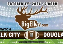 Elk City Elks vs Douglass Trojans Football, October 17, 2024, at 7:00 PM