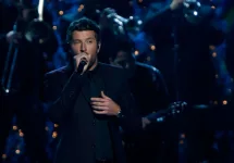 Brett Eldredge performs at the 2014 CMA Country Christmas at the Bridgestone Arena on November 7^ 2014 in Nashville^ Tennessee.