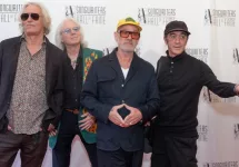 R.E.M.: Peter Buck^ Mike Mills^ Michael Stipe and Bill Berry attend 2024 Songwriters Hall of Fame Induction and Awards Gala at Marriott Marquis Hotel in New York on June 13^ 2024