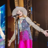 Lainey Wilson performing at Watershed Festival at The Gorge Ampitheater^ before winning the CMA for Entertainer of the Year. George^ Washington USA - August 6^ 2023