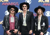 (L-R) Cameron Duddy^ Mark Wystrach and Jesse Carson of Midland attend the 53rd Annual Academy of Country Music Awards on April 15^ 2018 at the MGM Grand Arena in Las Vegas^ Nevada.