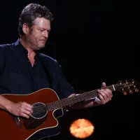 Blake Shelton performs in concert during the 2017 CMA Music Festival on June 9^ 2017 at Nissan Stadium in Nashville^ Tennessee.
