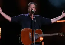 Blake Shelton performs in concert during the 2017 CMA Music Festival on June 9^ 2017 at Nissan Stadium in Nashville^ Tennessee.
