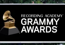 RECORDING ACADEMY^ GRAMMY AWARDS simply known as GRAMMY advertising seen on billboard