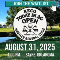 Join the waitlist for the KECO Today in Ag Open golf tournament, August 31, 2025