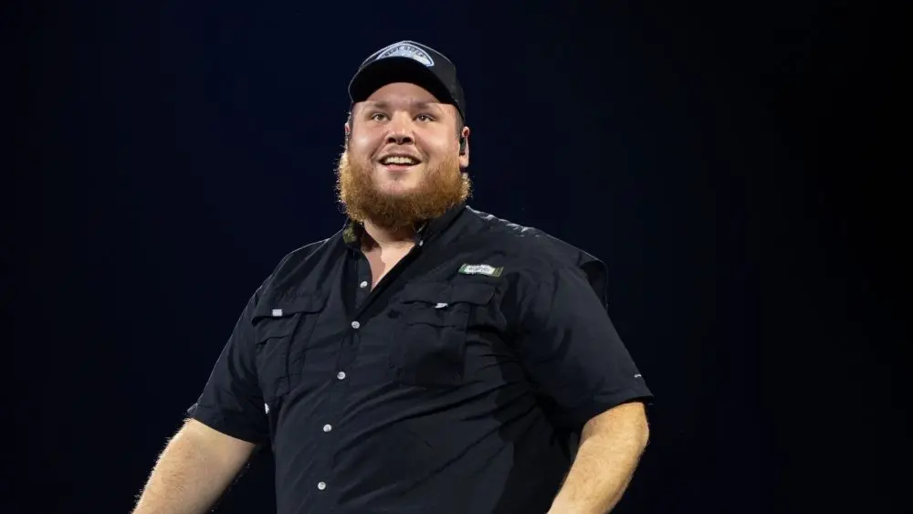 Luke Combs performs live at ao arena manchester uk. Manchester^ United Kingdom^ 17th october 2023