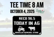 KECO Today in Ag Tournament on October 4, 2025, with 8 AM tee time at Sayre National Golf Club