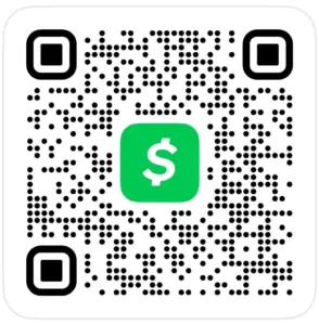 CashApp QR code for Elk City Pickleball Tournament entry fee