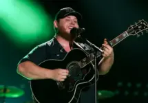 Luke Combs performs at the 2018 CMA Fest at Nissan Stadium on June 9^ 2018 in Nashville^ Tennessee.