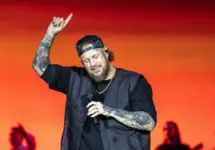 Jelly Roll performs at Tottenham Hotspur Stadium supporting on Post Malone's World Tour London^ UK - September 20^ 2025