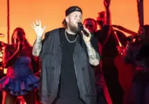 Jelly Roll performs at Tottenham Hotspur Stadium supporting on Post Malone's The BIG ASS World Tour London^ UK - September 20^ 2025