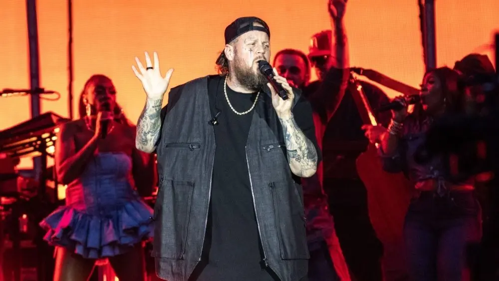 Jelly Roll performs at Tottenham Hotspur Stadium supporting on Post Malone's The BIG ASS World Tour London^ UK - September 20^ 2025
